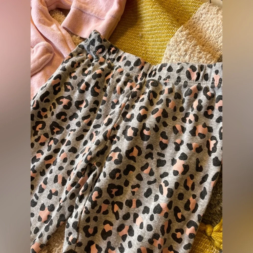 EUC Carter’s Matching Animal Print Pants and Hoodie